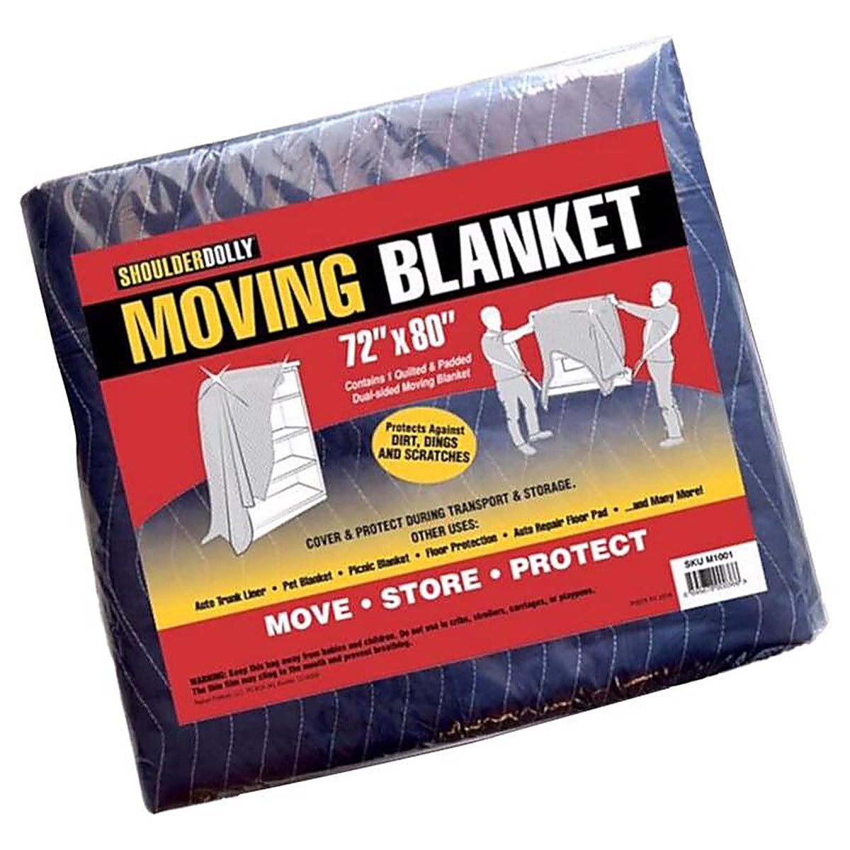 ShoulderDolly - M1001 - 72 In. W X 80 In. L Movers Blanket