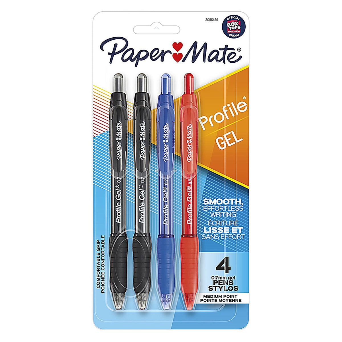 Paper Mate 2095469 Profile Gel Assorted Retractable Gel Pen 4/Pack