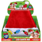 Magic Seasons - 702831 - Christmas LED Santa Hat Plush 1 Piece