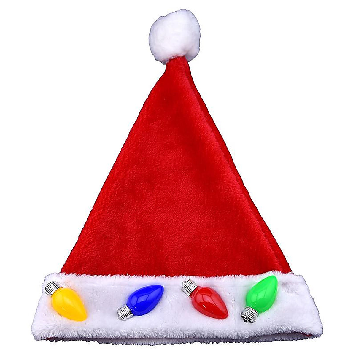 Magic Seasons - 702831 - Christmas LED Santa Hat Plush 1 Piece