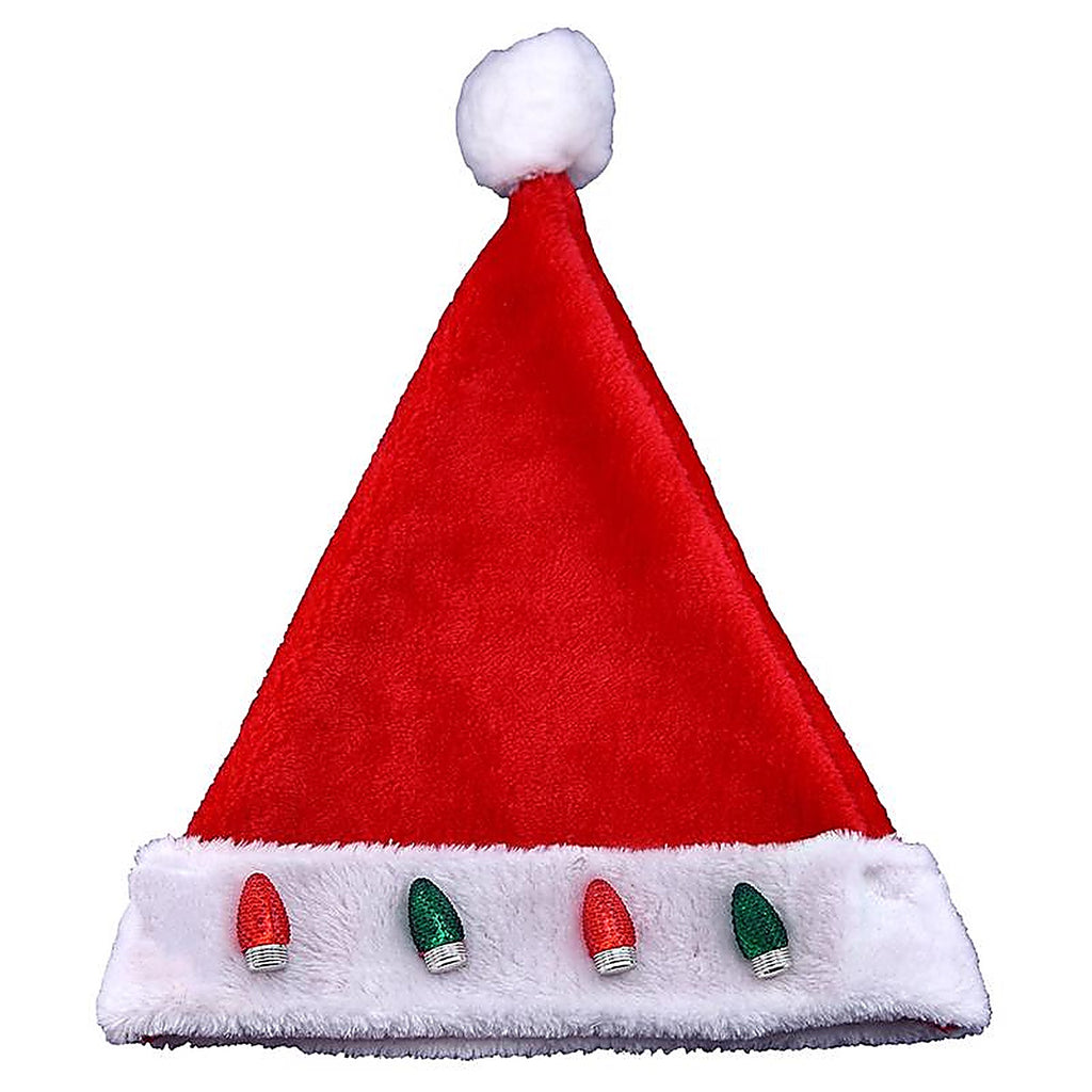 Magic Seasons - 702831 - Christmas LED Santa Hat Plush 1 Piece