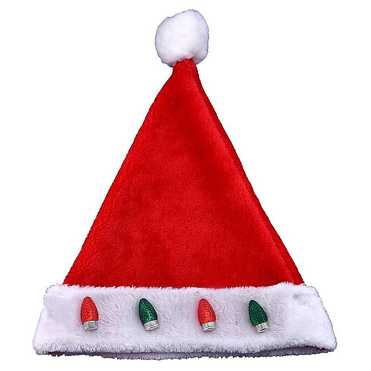 Magic Seasons - 702831 - Christmas LED Santa Hat Plush 1 Piece