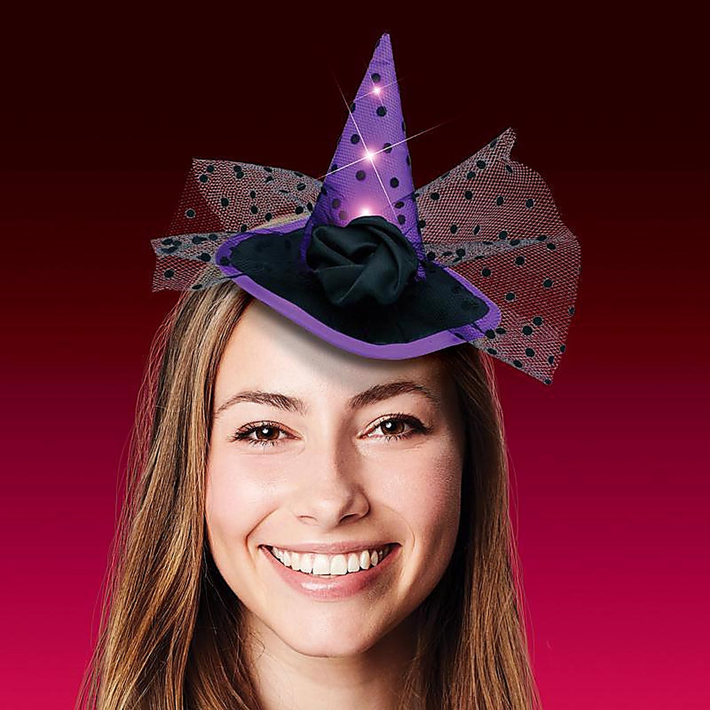Shawshank LEDz 702907 Magic Seasons Prelit Witch Hat Headbands Halloween Decor