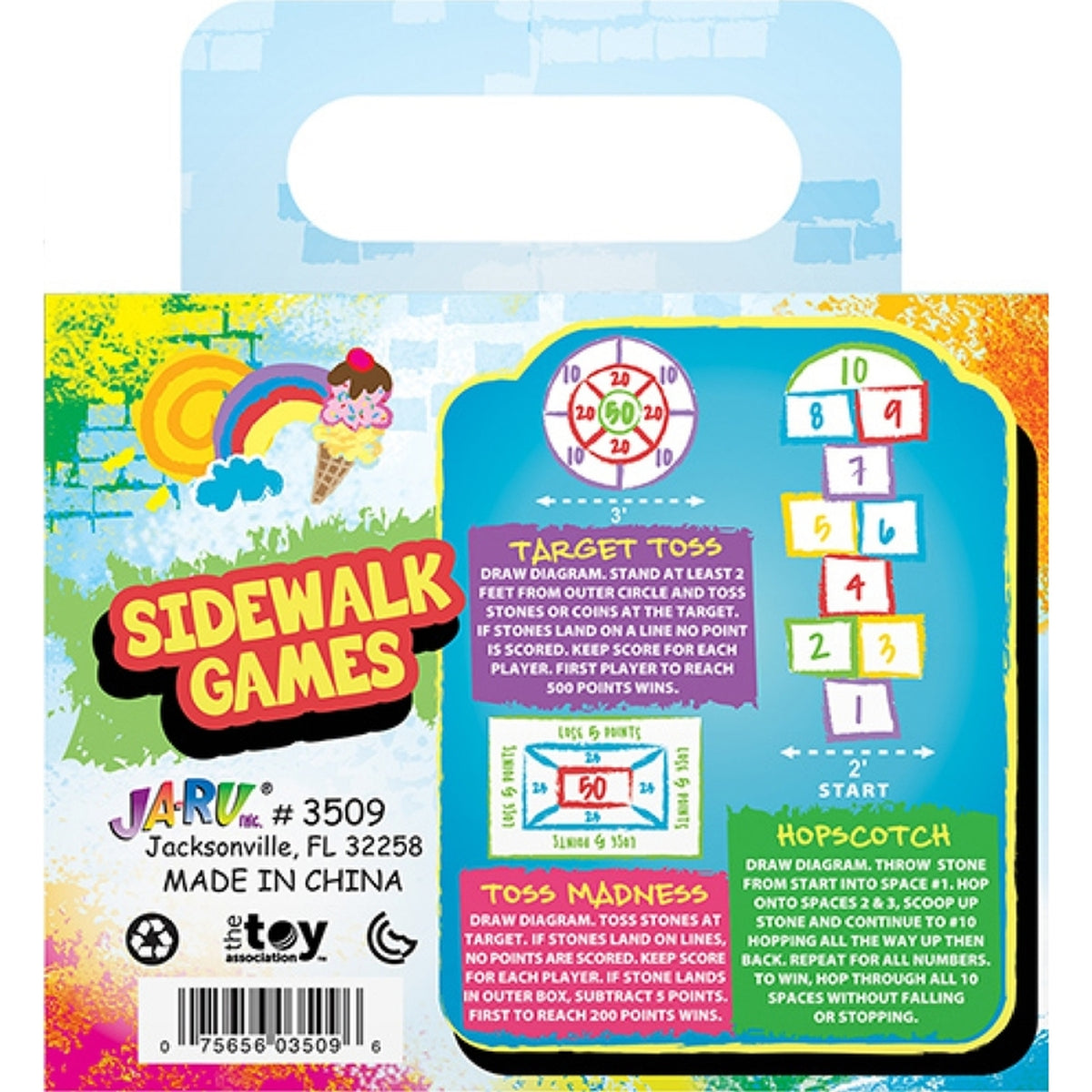 JA-RU 3509 Sidewalk Chalk Assorted 20/pc.