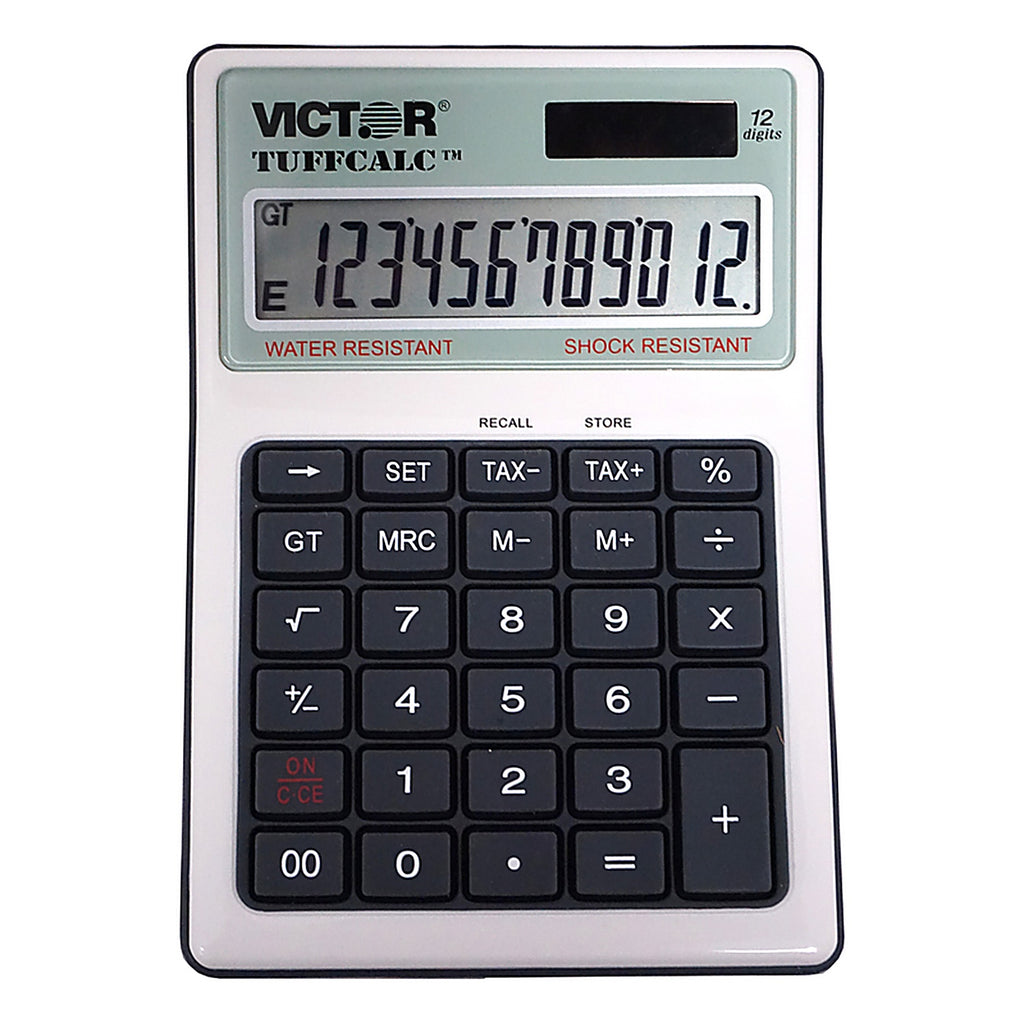 Victor 99901 Tuffcalc 12 digit Washable Scientific Calculator Silver