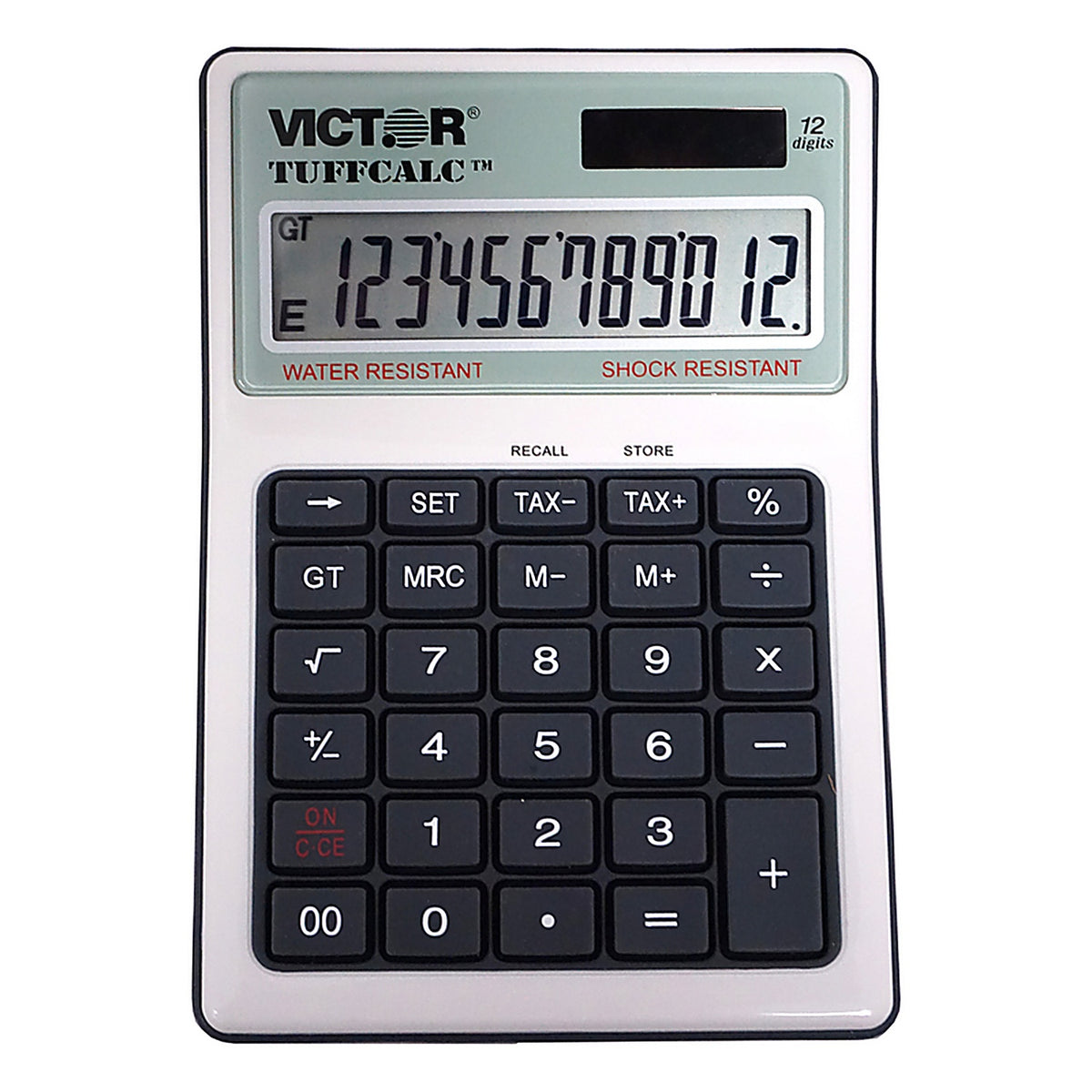 Victor 99901 Tuffcalc 12 digit Washable Scientific Calculator Silver