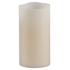 Everlasting Glow - 33076 - Bisque Vanilla Scent Wavy Edge Pillar Flameless Flickering Candle
