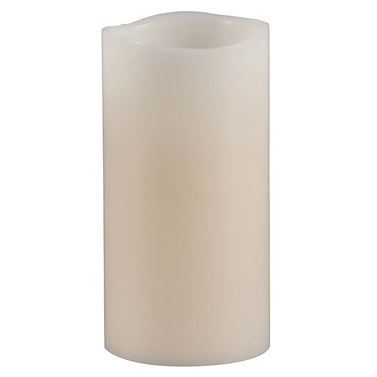 Everlasting Glow - 33076 - Bisque Vanilla Scent Wavy Edge Pillar Flameless Flickering Candle
