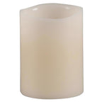 Everlasting Glow - 33075 - Bisque Vanilla Scent Wavy Edge Pillar Flameless Flickering Candle