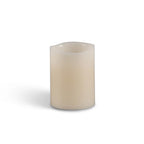 Everlasting Glow - 33075 - Bisque Vanilla Scent Wavy Edge Pillar Flameless Flickering Candle