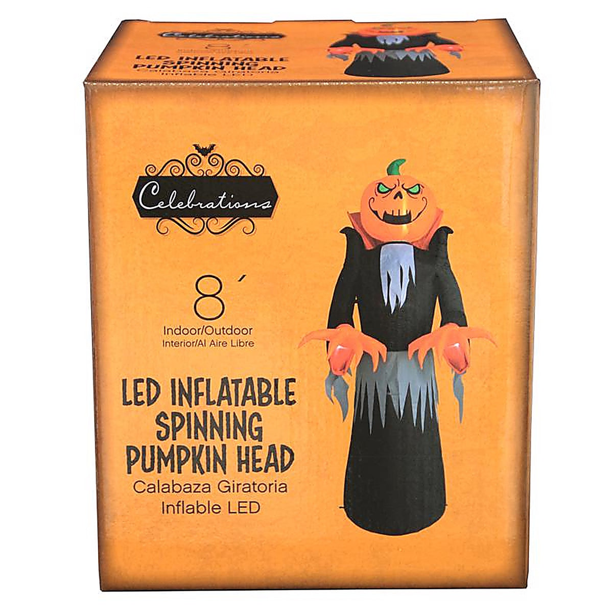 Celebrations MY-20P877C Four Season Head Spinning Pumpkin Inflatable