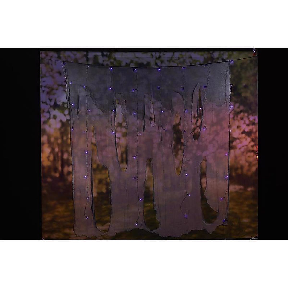 Celebrations 36049-71 Halloween Purple LED Prelit Hanging Gauze Lights