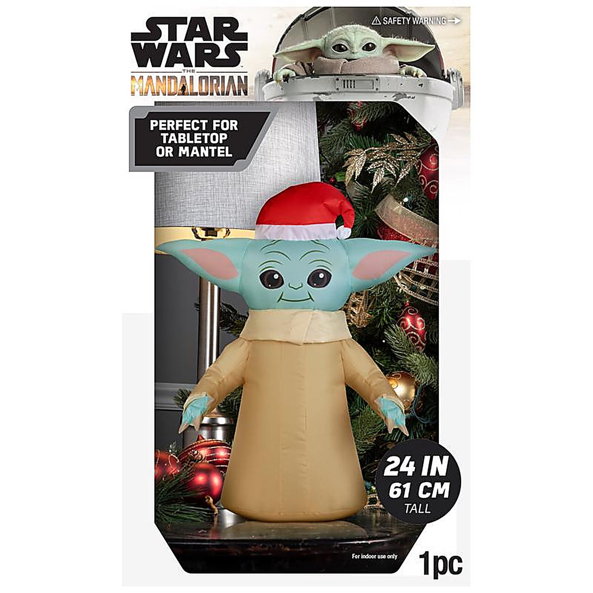 Gemmy 119275 Multicolored Airdorable Star Wars The Child Table Top Decoration 18.11 in.
