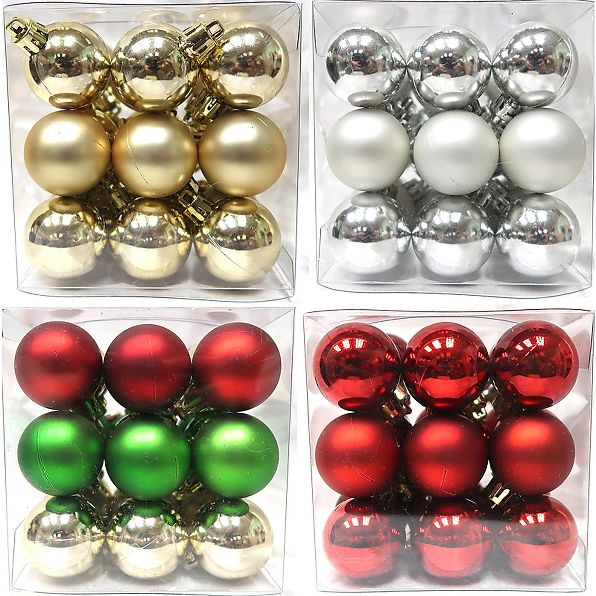 Celebrations C-21109B Assorted Shiny and Matte Indoor Christmas Decor