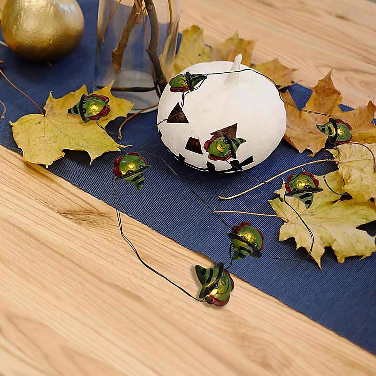 Celebrations MIC-12AST-WFGHA Halloween LED Prelit Halloween Micro Lights Halloween Decor