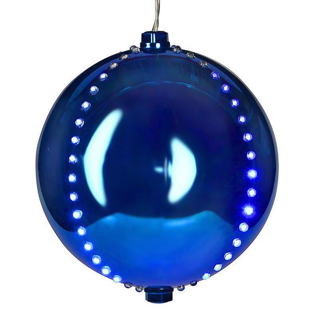 Celebrations ORN6-BLBL Platinum LED Blue 6 in. Lighted Ornament Hanging Decor