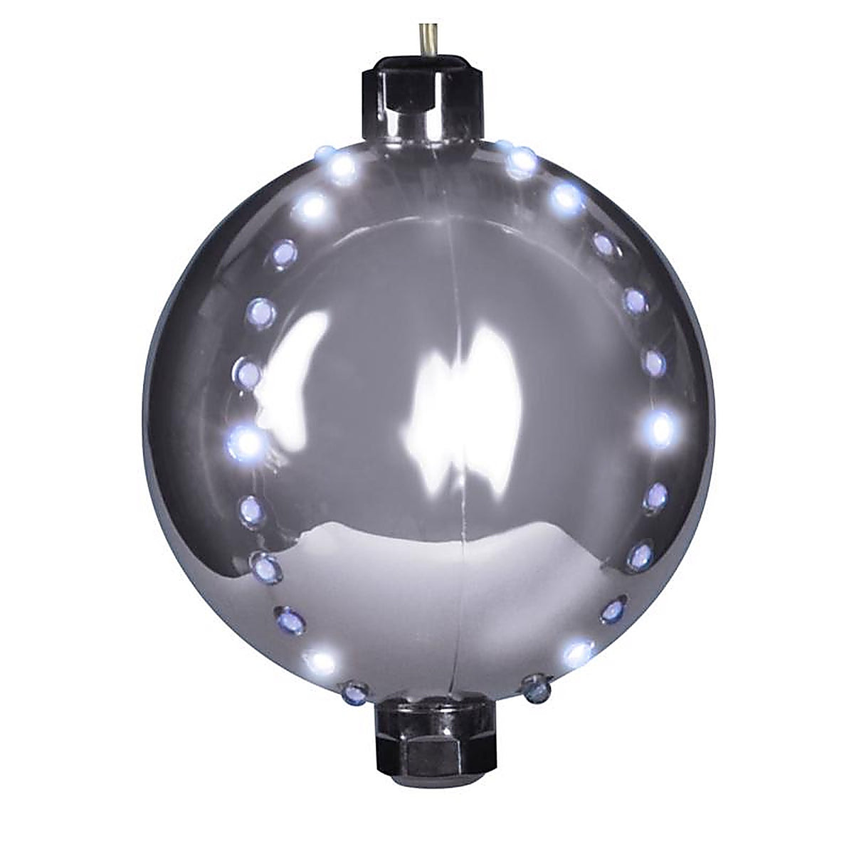 Celebrations - ORN6-SLPW - Platinum LED Pure White Lighted Ornament 6 In. Hanging Decor