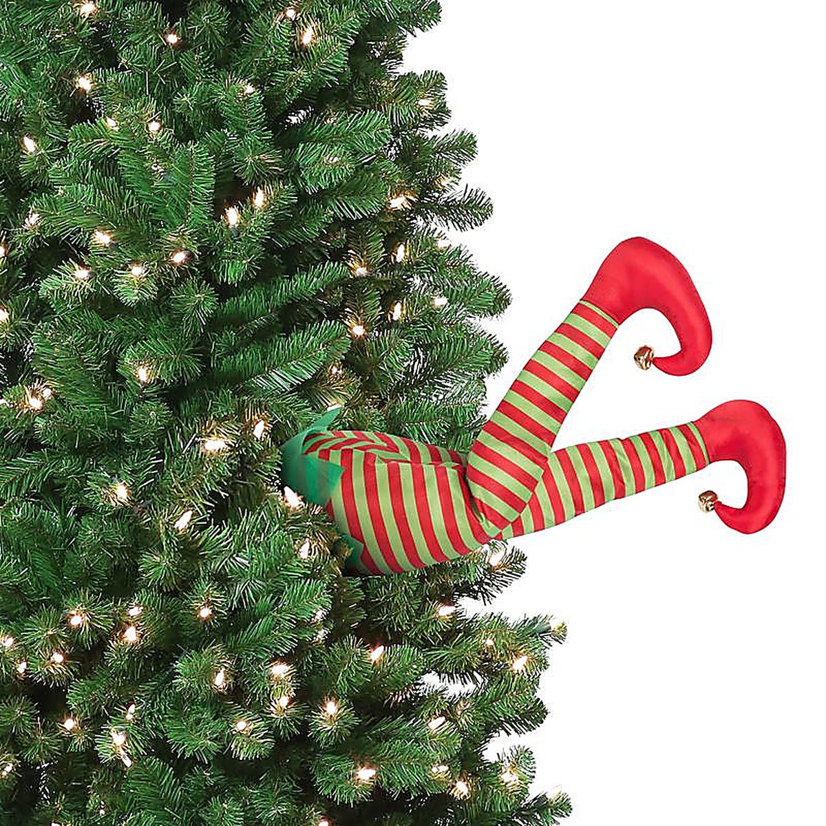 Mr. Christmas - 30453AC - Green/Red Elf Kicker Animated Decor 16 In.
