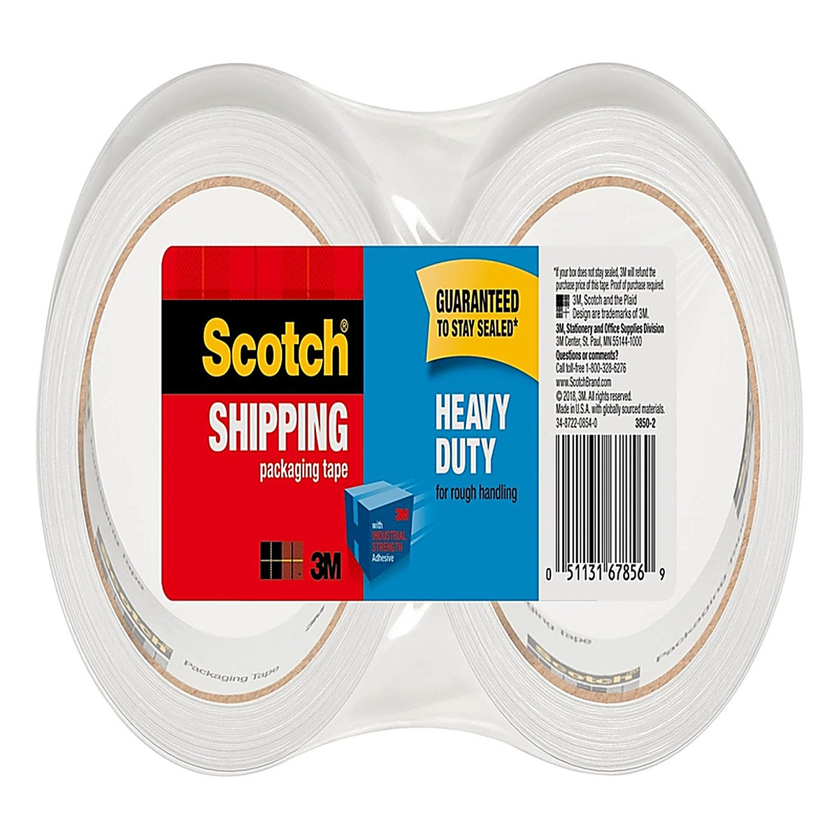 Scotch - 3850-2 - 1.88 In. W X 54.6 Yd L Shipping Tape