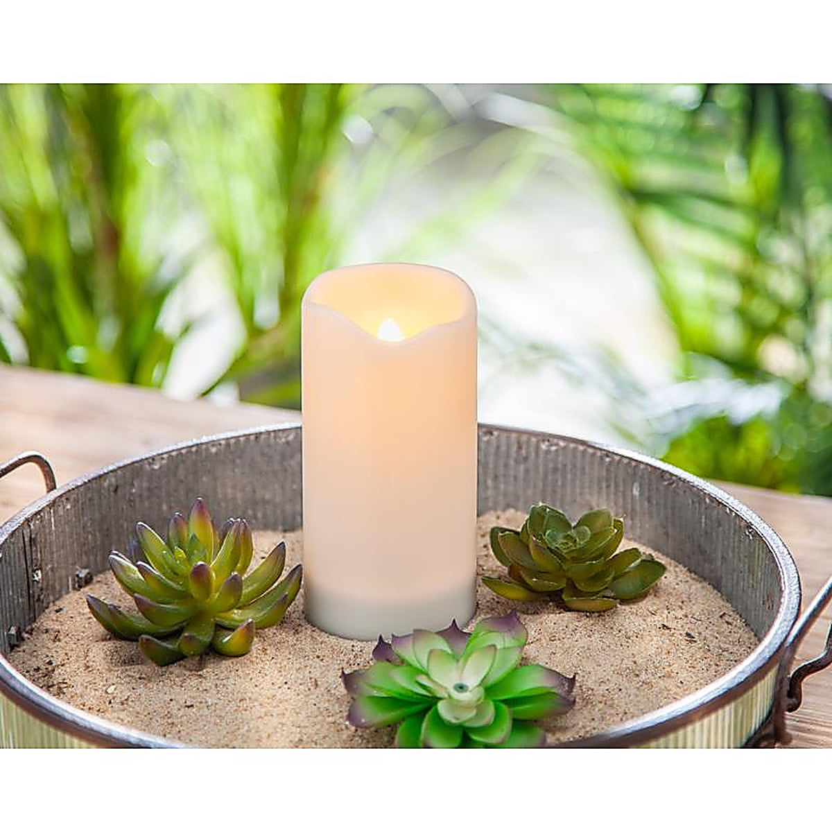 Gerson - 44594 - Everlasting Glow Candle Table Decor Plastic 1 Pack 3 In.