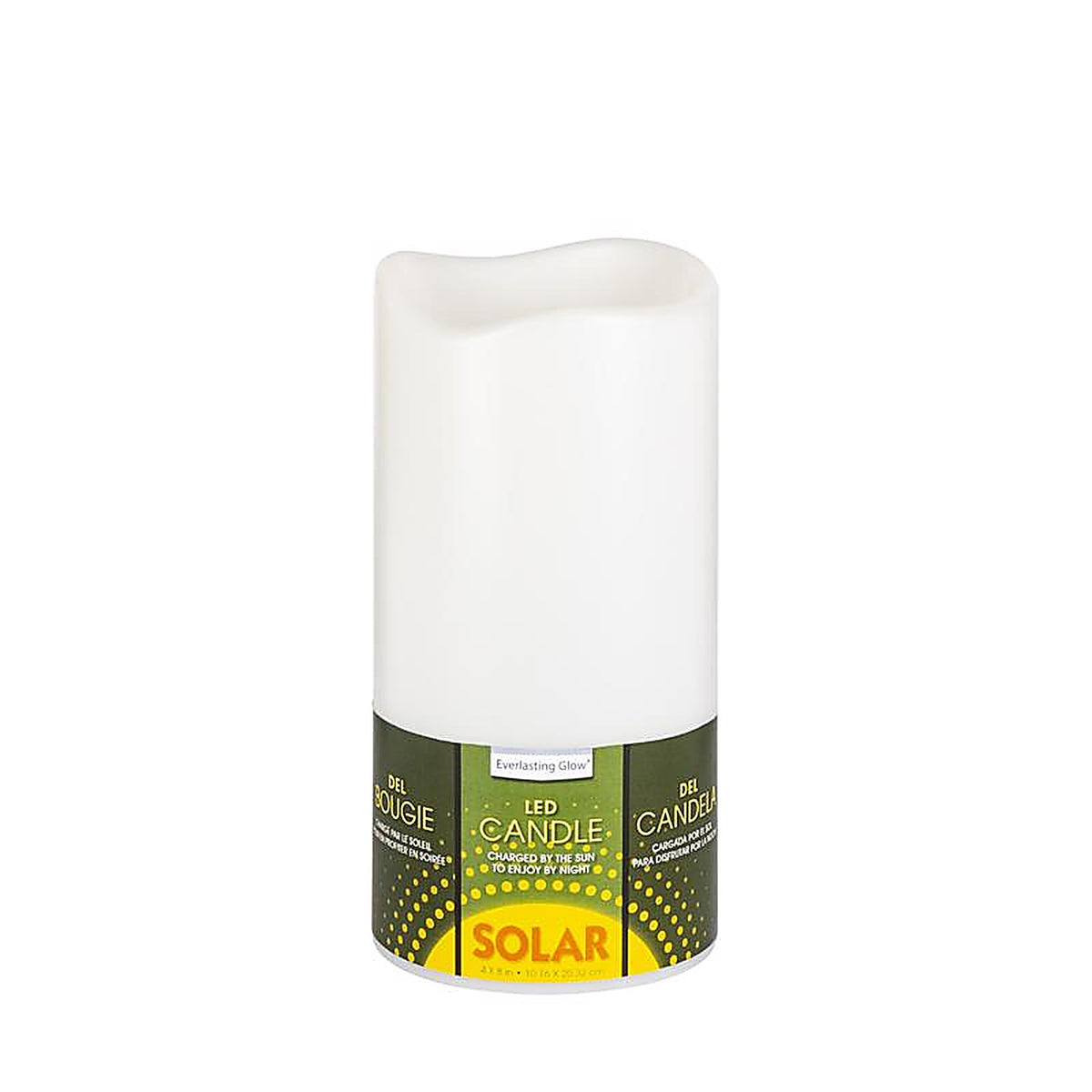 Gerson - 44577 - Everlasting Glow Candle Table Decor Plastic 1 Pack 4 In.