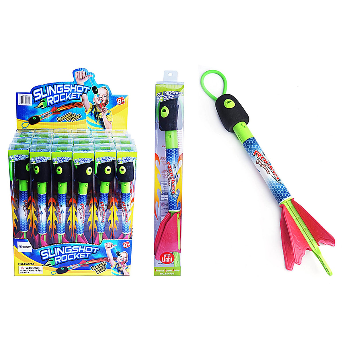 Diamond Visions TM-2951 Light Up Sling Shot Rocket 1 pc