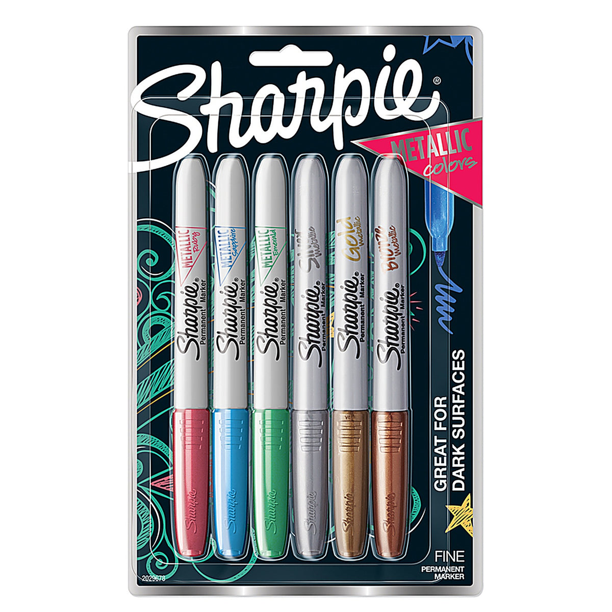 Sharpie - 2029678 - Assorted Pen 6 Pack