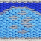LupinePet - 48459 - Reflective Blue Paws Nylon Dog Leash