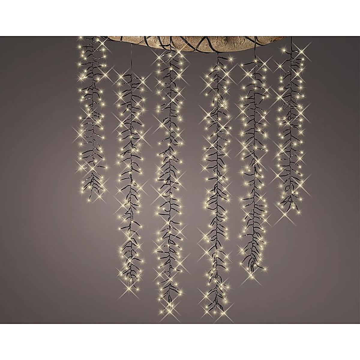 Celebrations 9922039 Gold LED Rice Clear/Warm White 480 ct Novelty Christmas Lights 7 ft.