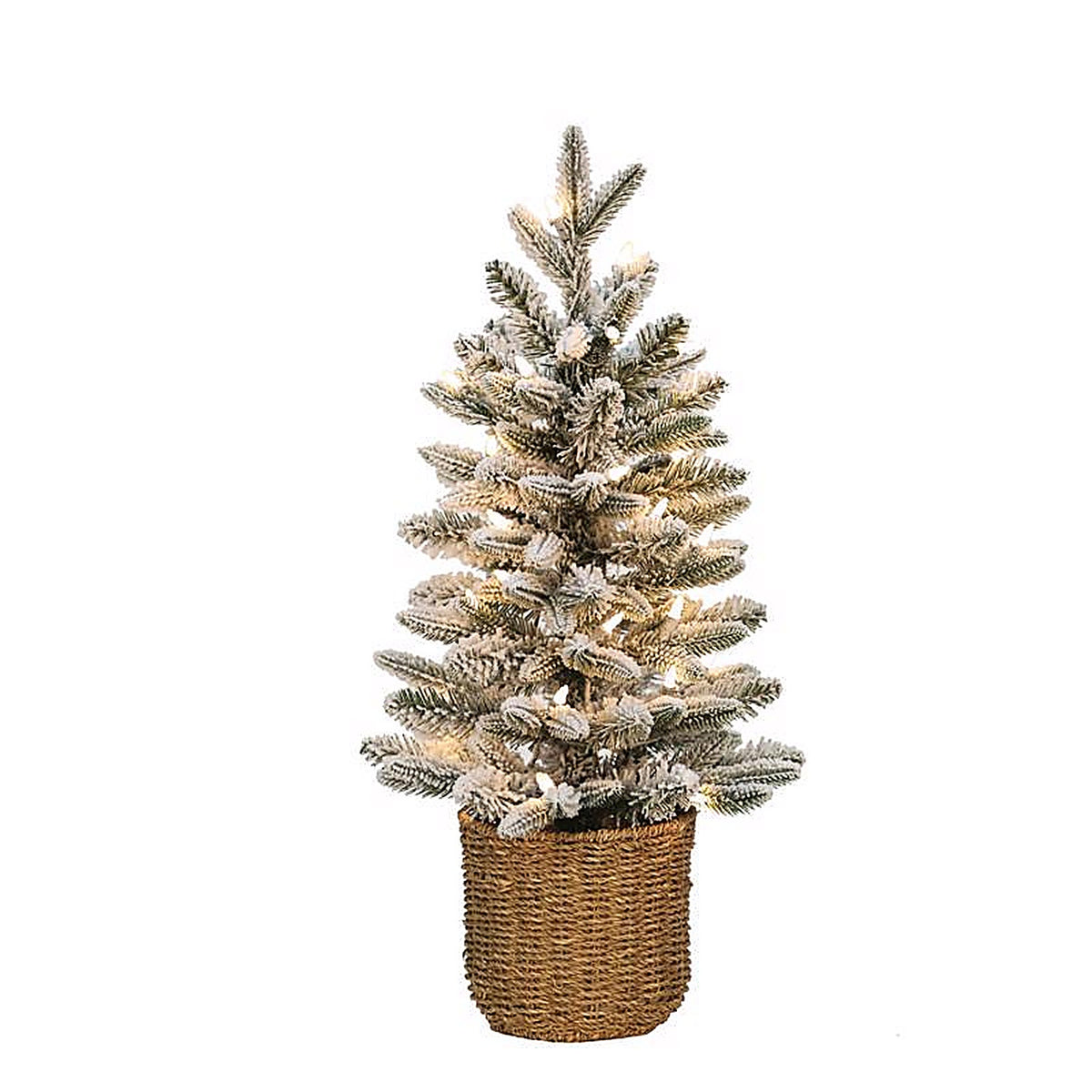 Celebrations - 25Y-59-LEDWBO - 2 Ft. Full LED 35 CT Flocked Christmas Tree