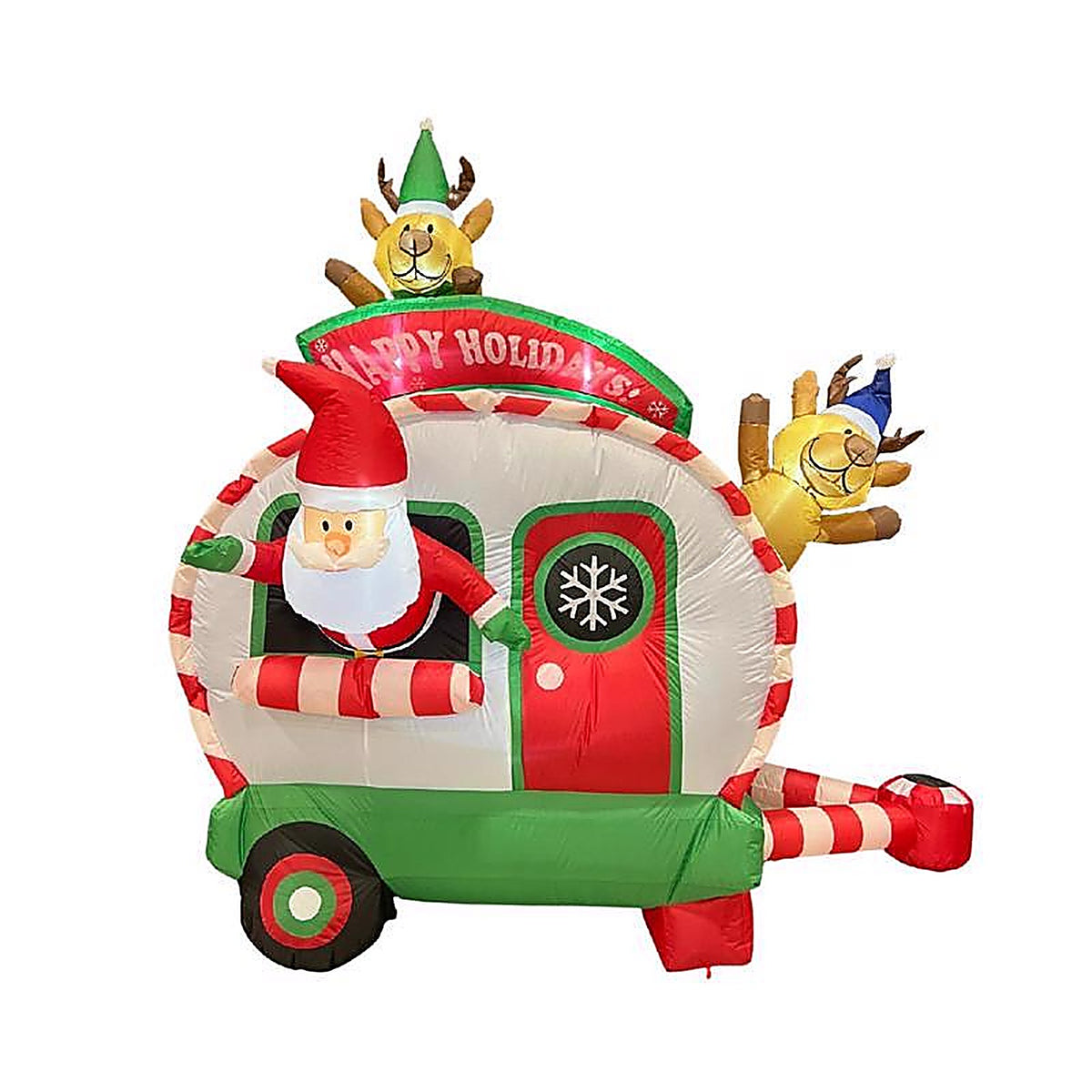 Celebrations MY-22C757 7.5 ft. Holiday Camper w/ Santa Inflatable