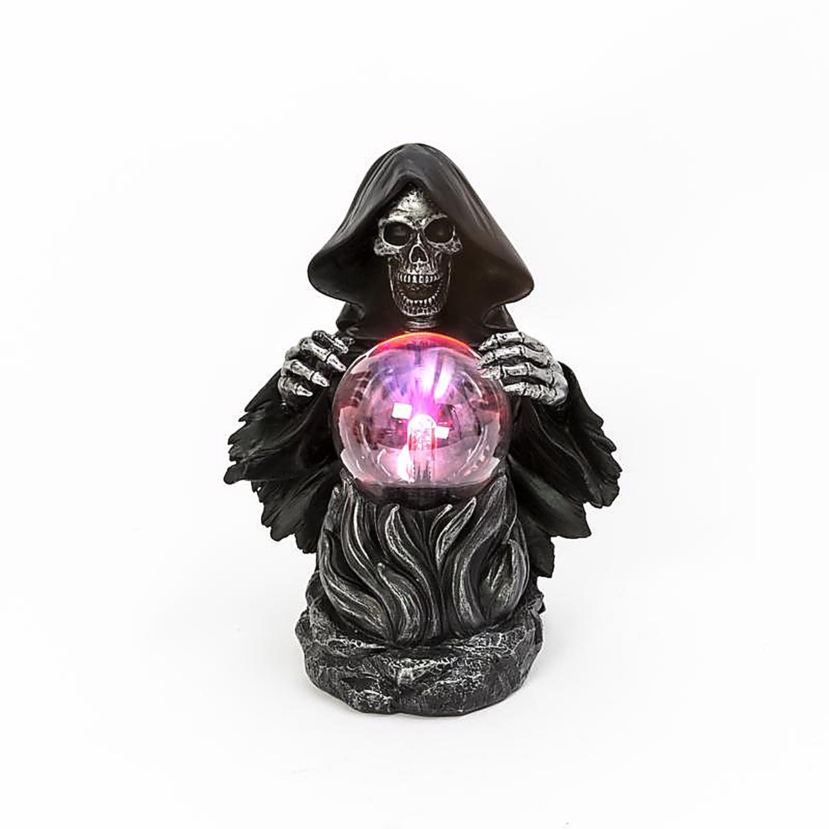Gerson 2598570 10.75 in. Grim Reaper With Magic Ball Halloween Decor