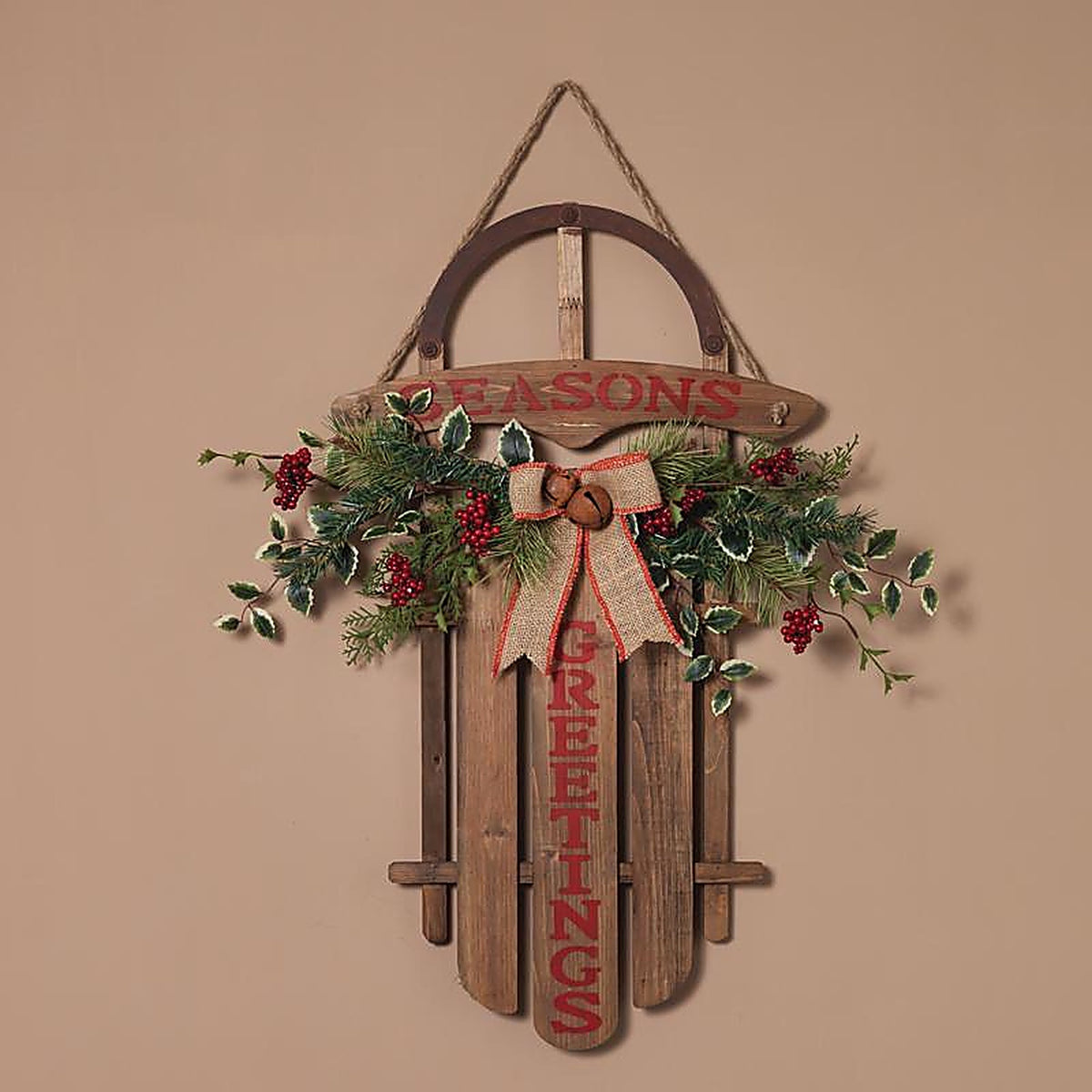 Gerson - 2361040 - Multicolored Seasons Greetings Hanging Decor 27 In.