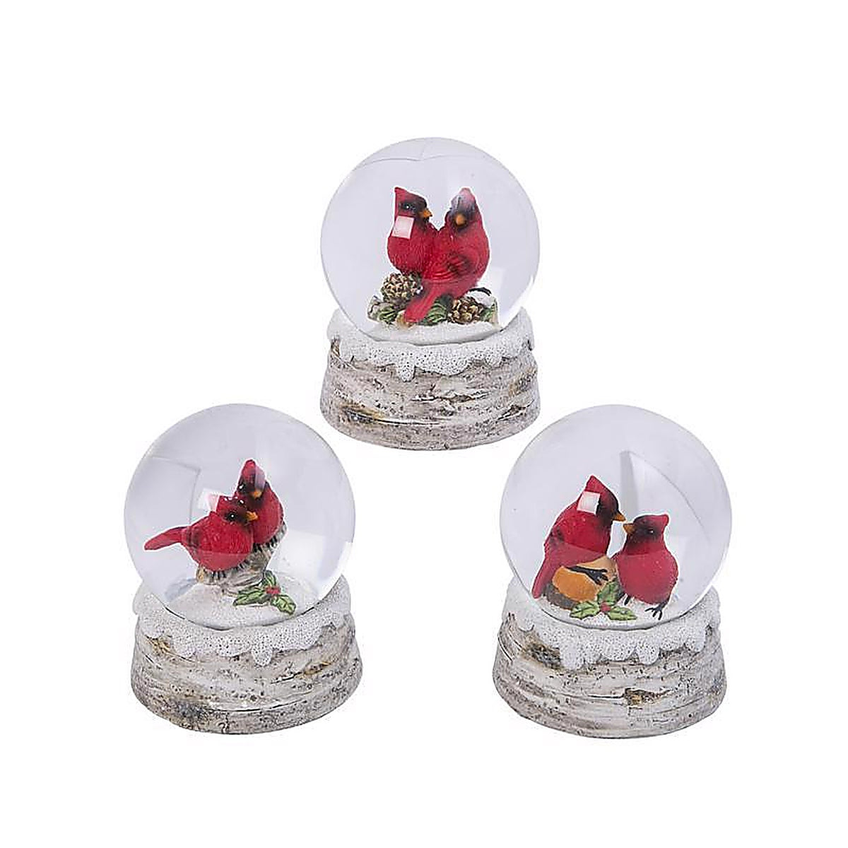 Gerson - 2488190 - Multicolored Cardinal Snow Snowglobe 4.25 In.