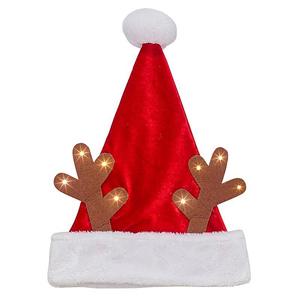 Dyno 0409783-1AC LED Red/White Light-Up Antlers Indoor Christmas Decor 17 in.
