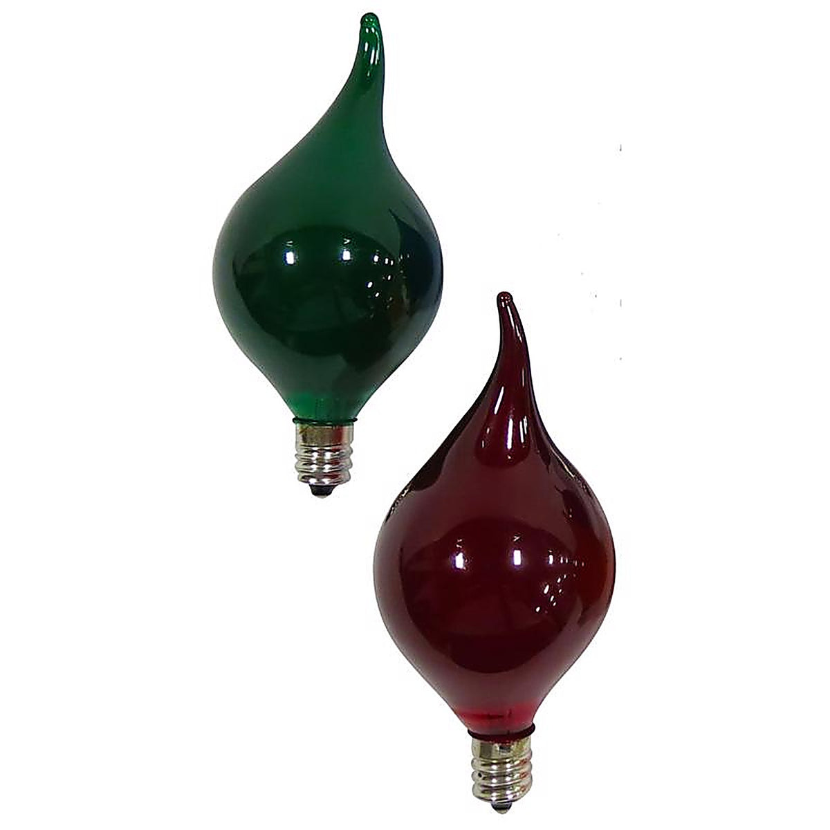 Celebrations G452RDGRA Incandescent G45 Green/Red 2 ct Replacement Christmas Light Bulbs