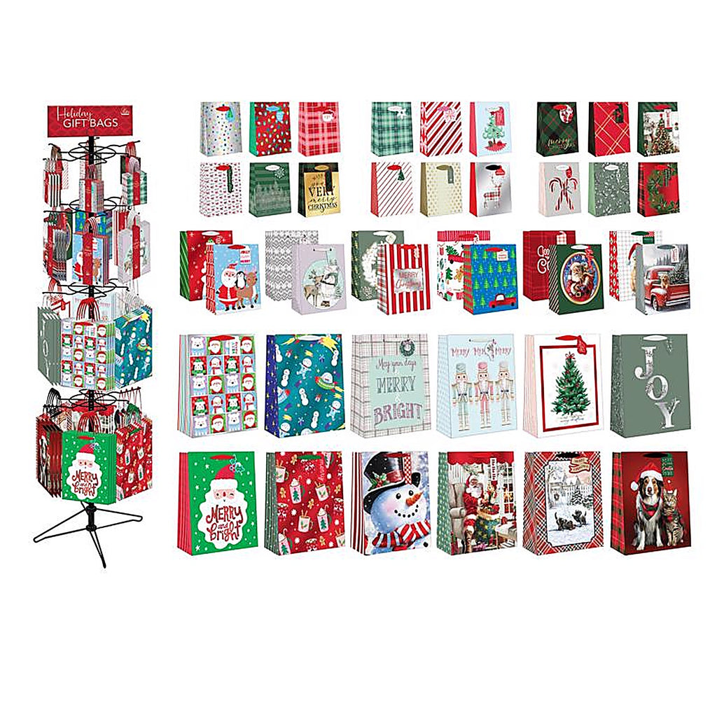 Paper Image CGBTA96R-1 Multi-Color Christmas Gift Bag