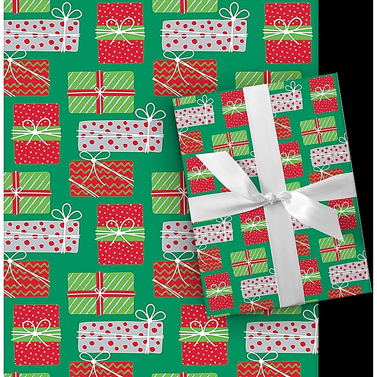 Paper Images - CW2530A88 - Assorted Foil Plaid Gift Wrap