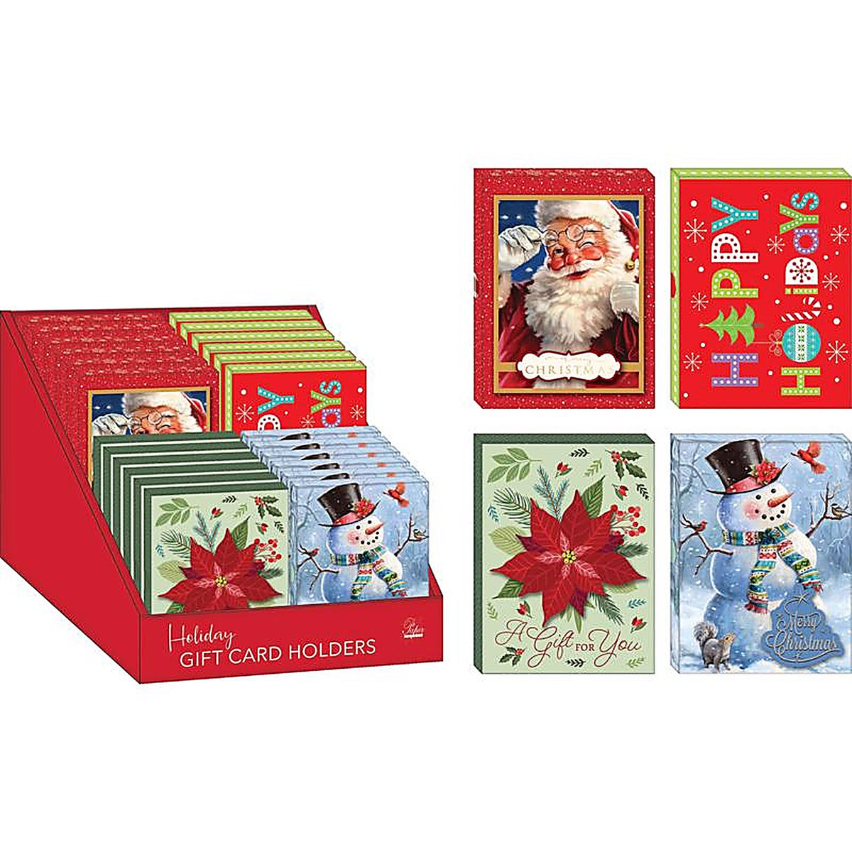 Paper Images - CGHRH24CD-14 - Assorted Christmas Gift Card Holder