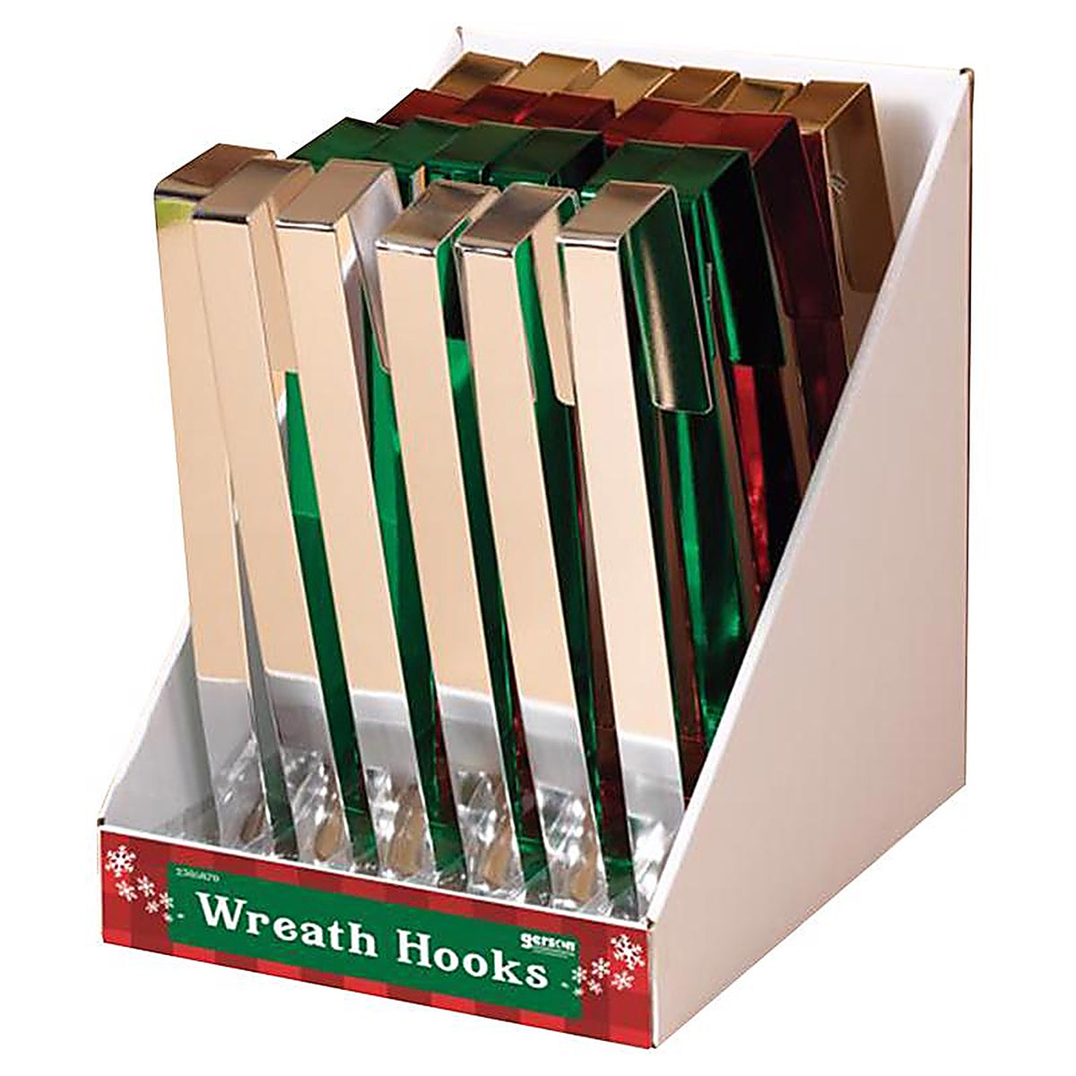 Gerson 2310770 Assorted Wreath Hooks Indoor Christmas Decor 12 in.