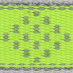 LupinePet - 48101 - Reflective Green Diamond Nylon Dog Adjustable Collar