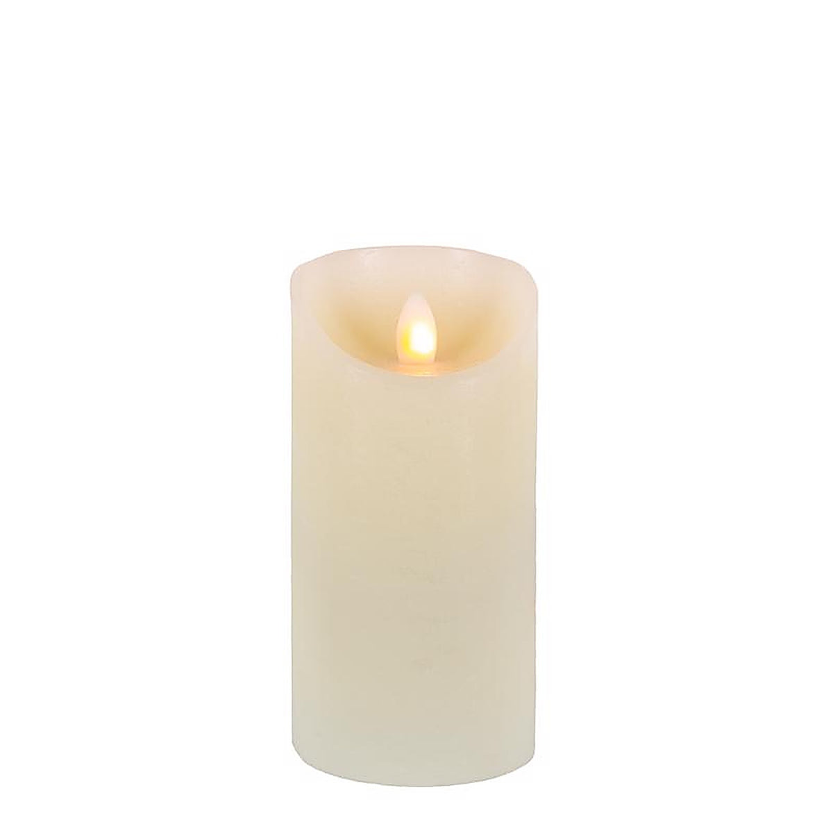 Gerson 44610 Bisque Flameless Pillar Candle