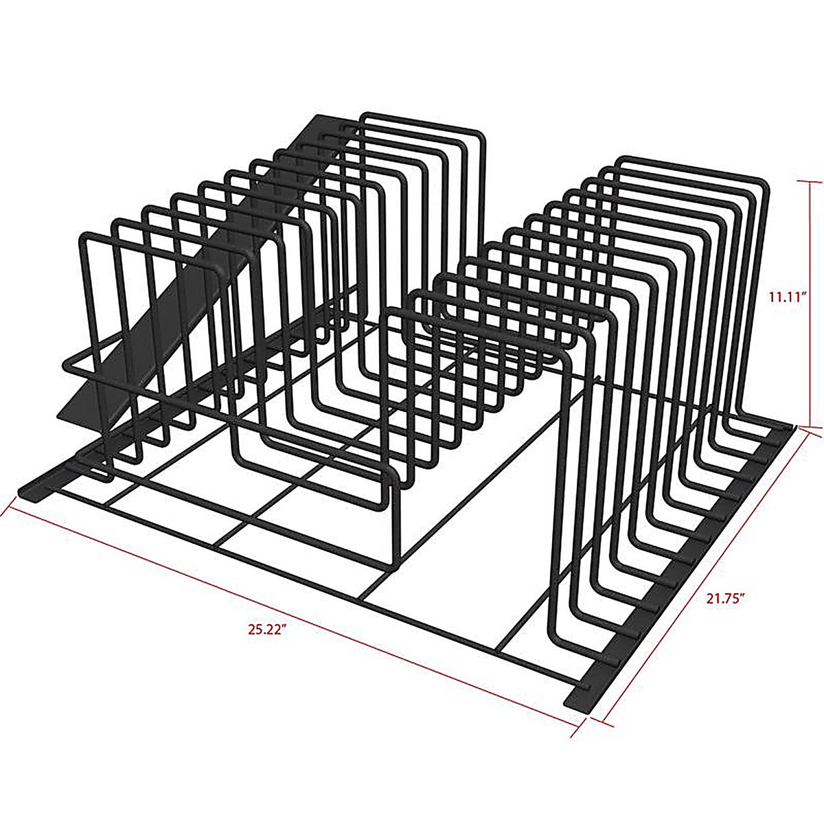 Wm Display Group - 9315A - 13 In. H X 25 In. W X 22 In. D Black Metal Grill Grate/Liner Display