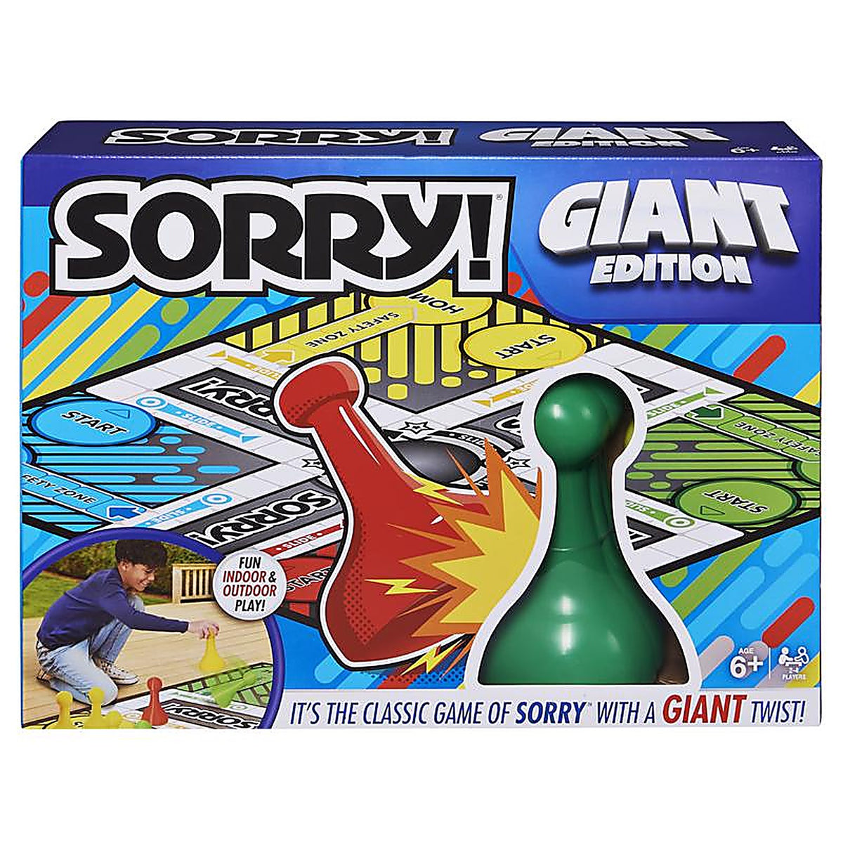 Spin Master 6062171 Sorry! Giant Edition Board Game Multicolored