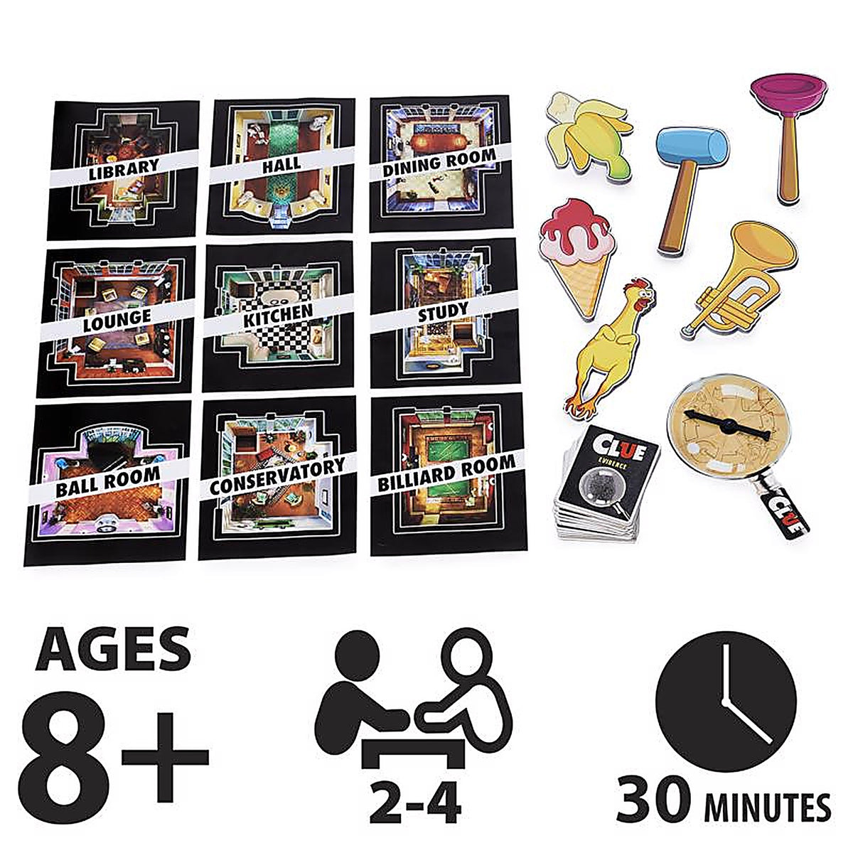 Spin Master 6062876 Clue Giant Edition Board Game Multicolored
