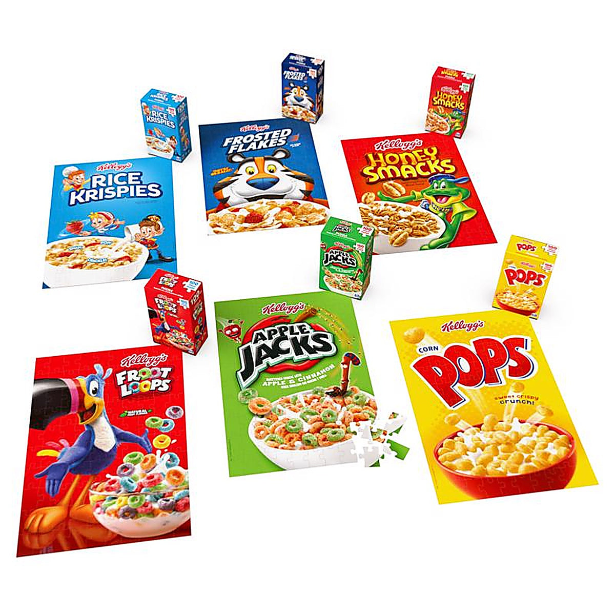 Spin Master 6062175 Kelloggs Cereal Fun Pack Puzzles Multicolored