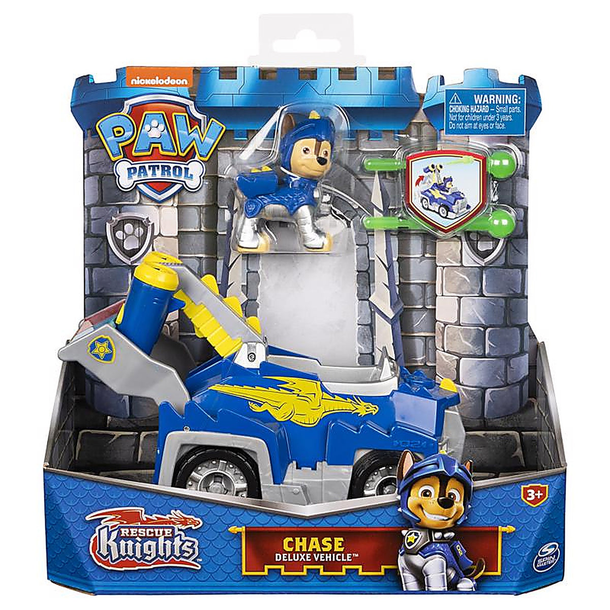 Spin Master 6063584 Paw Patrol Chase Transforming Toy Car Multicolored 4 pc