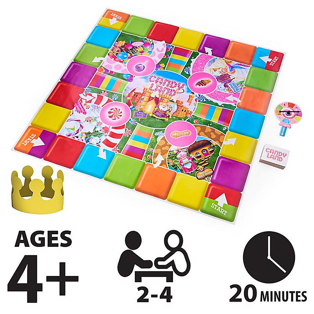 Spin Master 6063157 Candy Land Giant Edition Board Game Multicolored
