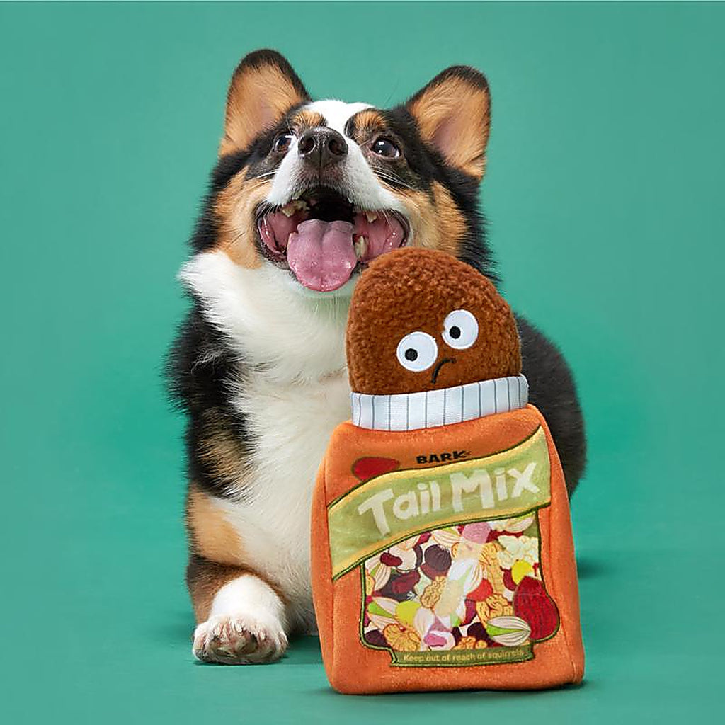 Bark 211786 Multicolored Plush Tail Mix Dog Toy 1 pk