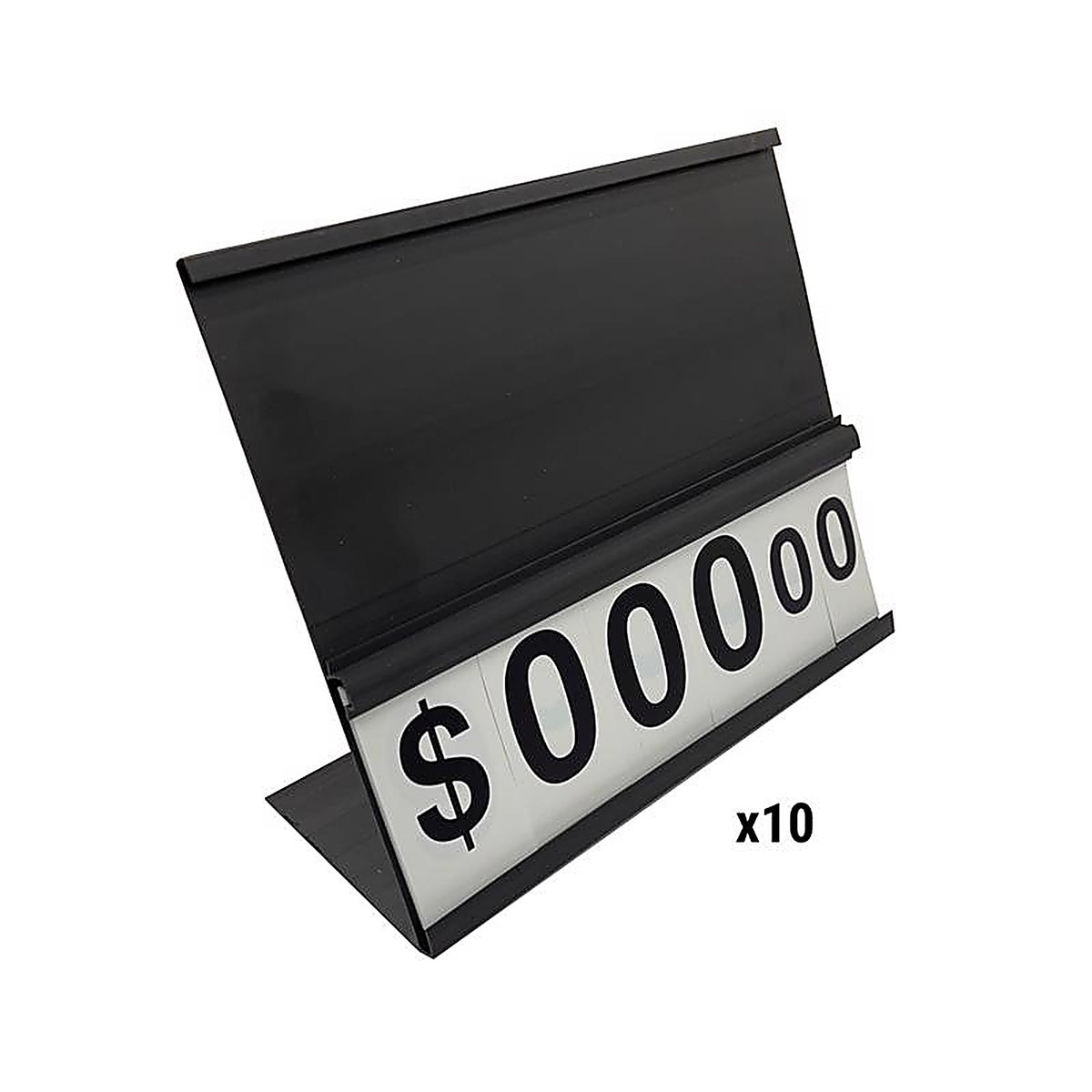 Retail First - 1000-000023 - Black Plastic Counter Sign Holder 11 In. H